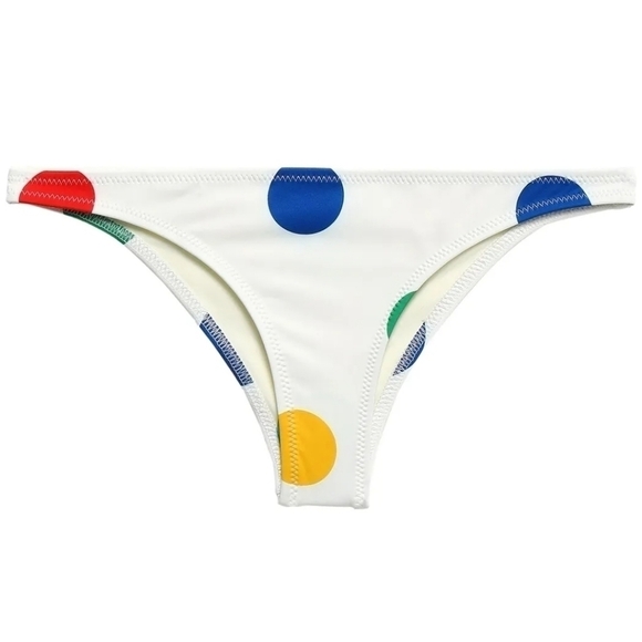 NWT Solid & Striped The Rachel Polka-Dot Low-Rise Bikini Briefs Bottoms - Picture 4 of 12